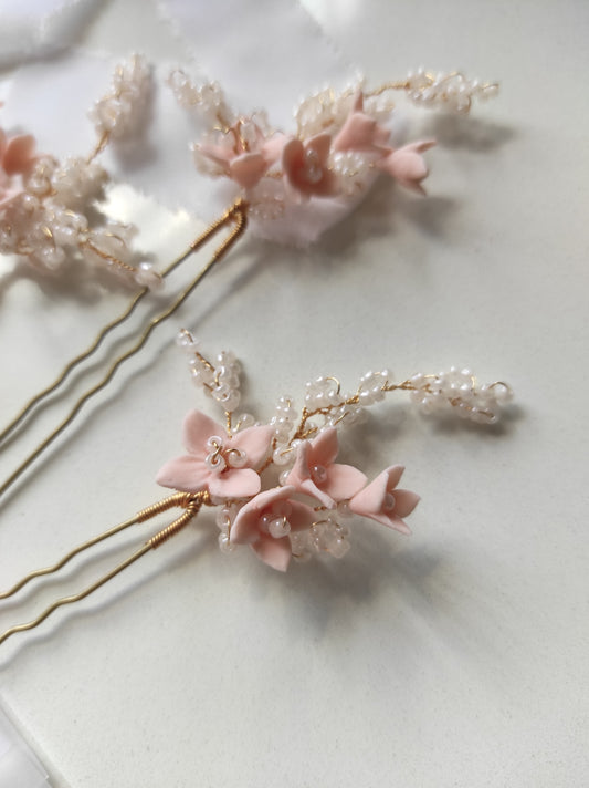 EDITH - bridal hair pins | Bridesmaids hair adornments | Wedding accessories | Hair pieces | Maid of honour gift